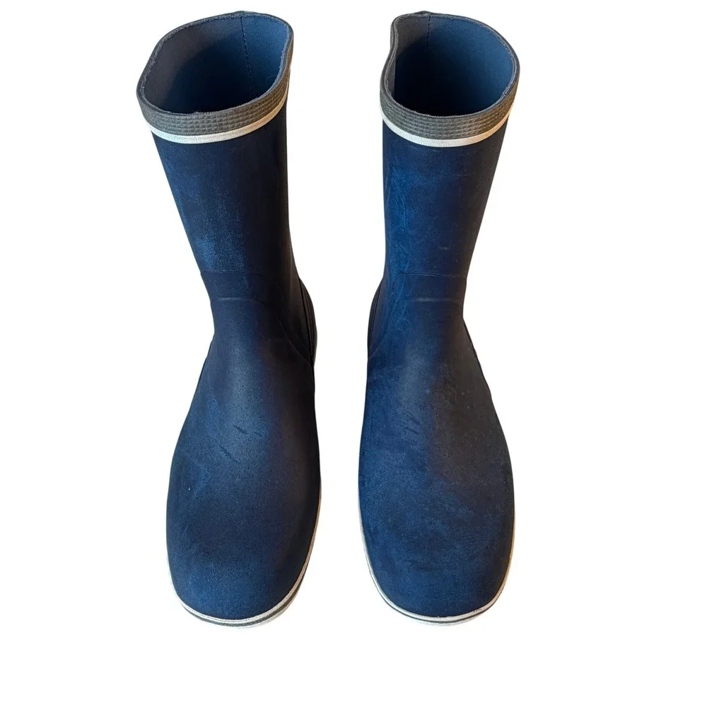 Gill Tall Yachting Sailing Deck Boots Navy Rubber EU 41 US Mens 8 Womens 10